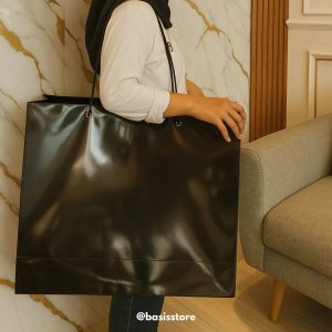 paper bag kertas hitam besar 60x50x20 untuk toko